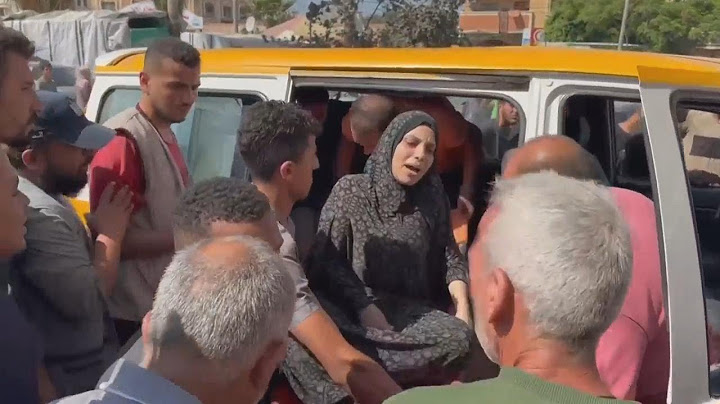 Injured are taken to hospital in central Gaza after Israeli airstrike