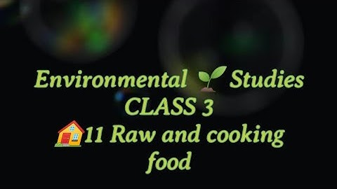 🏠 11 Raw and Cooked Food #class3 #dps #evs 🥒🫑🍏🥝🥭🍇🍊🍓🍲🫕🍜