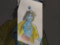 wait for the end 😍😍 krishna drawing ✨