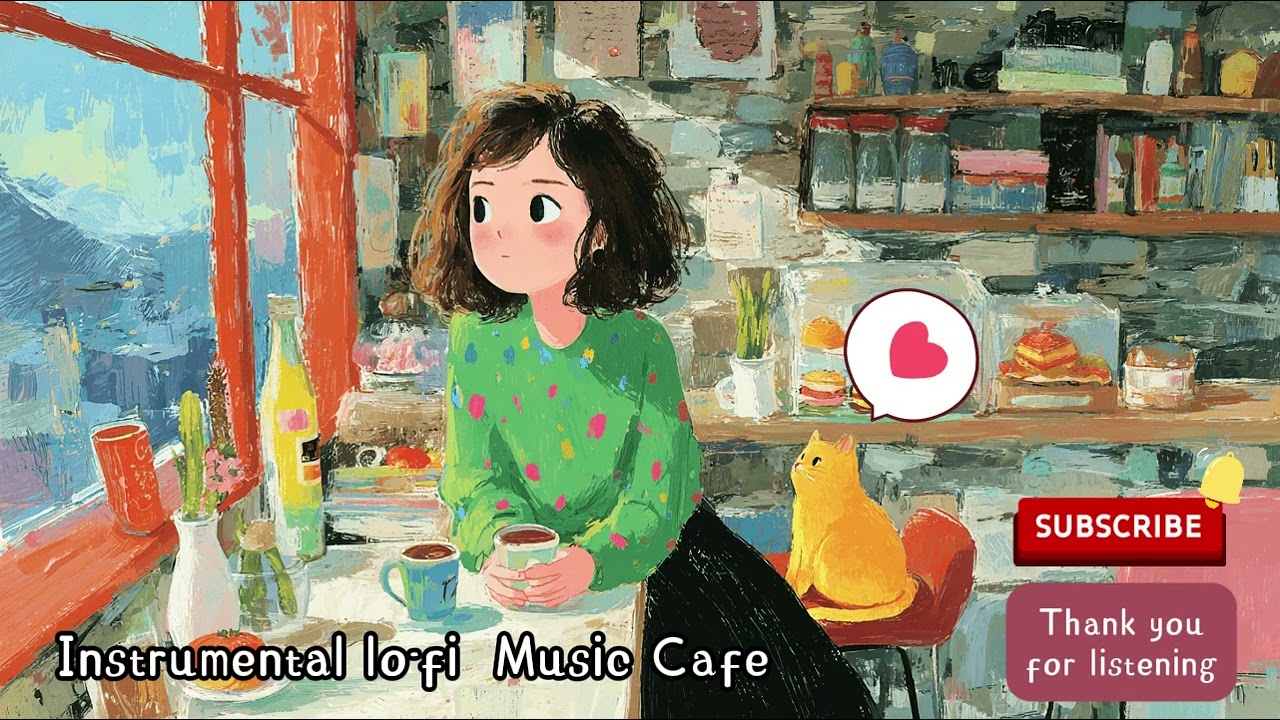 2026 instrumental Cafe Music☕Chill Lofi relaxing music, 純音樂BGM/作業用BGM/咖啡廳BGM, coffee time🐈