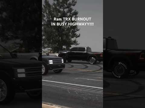 Ram TRX ALL WHEEL DRIVE BURNOUT! #trx #ram #srt #srt8 #trackhawk #dodge #1000hp #hellcat #fastcar