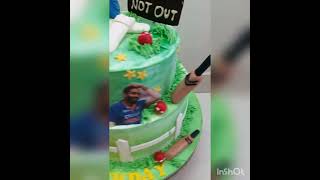 Cricket theme Cake  with Pineapple Flavor