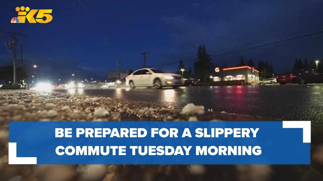 More snow to fall around Puget Sound, expect a slippery Tuesday morning ...