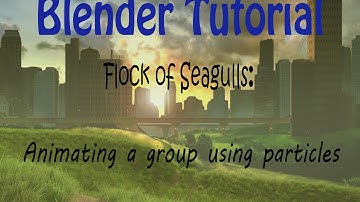 Blender Particle based group animation: flock of birds