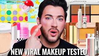 Testing NEW overhyped viral makeup launches! What’s worth the money?!