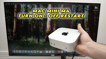 Mac Mini M4 : How to Turn ON - OFF - RESTART