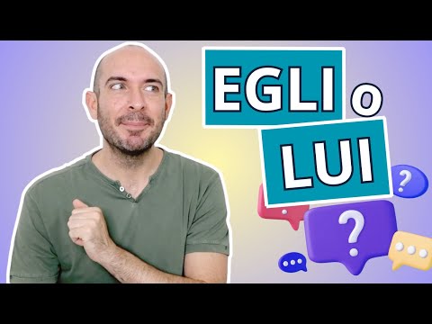 EGLI e LUI | Come cambia la lingua italiana