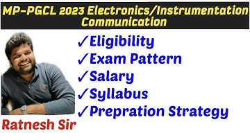 MPPGCL Recruitment 2023 | Electronics/Comm./Instrumentation | Eligibility, Syllabus By Ratnesh Sir