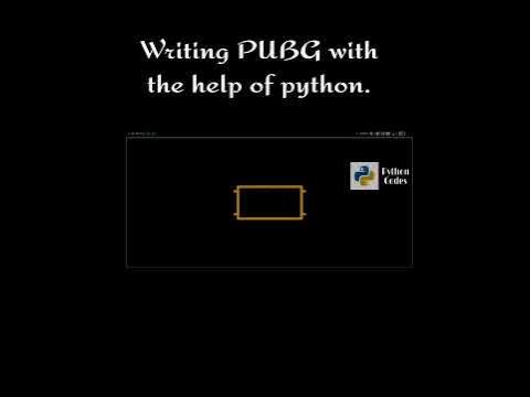 Writing PUBG with the help of Python. #pubg #python #pythonprogramming ...
