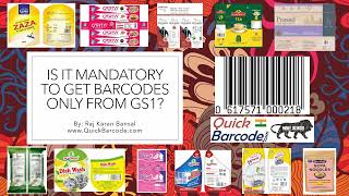 Is GS1 Barcode Compulsory As Per Rules Of The Government?