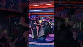 Crazy Mechanical Bull Riding In Benidorm Spain 2025