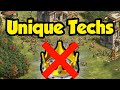 What are the worst unique techs in AoE2?