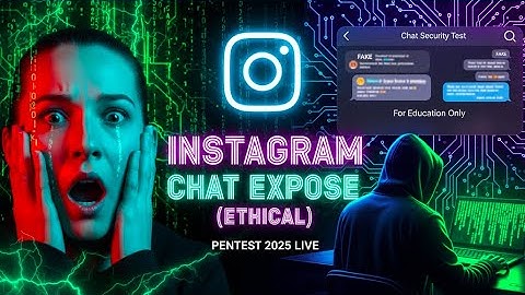 LIVE: Instagram Chat Pentesting Tutorial 2025 | Ethical Hacking & Security Awareness For Education O