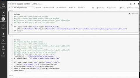 Azure Databricks - File Access Control