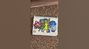 Drawing the emotions from Inside Out. Part 5, Sadness #art #drawing #artandcraft #shorts