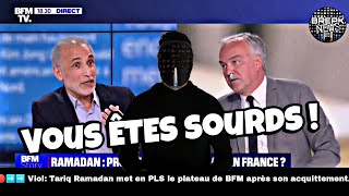 🔴➡️➡️Tariq Ramadan met en PLS le plateau de BFMTV après son acquittement