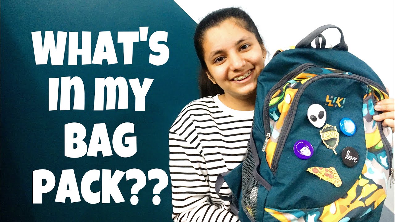 what's in my backpack!!! 9th grade India YouTube