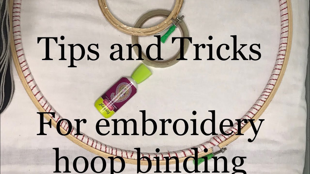 How to wrap( bind) embroidery hoop youtubevideo sikha akhil YouTube