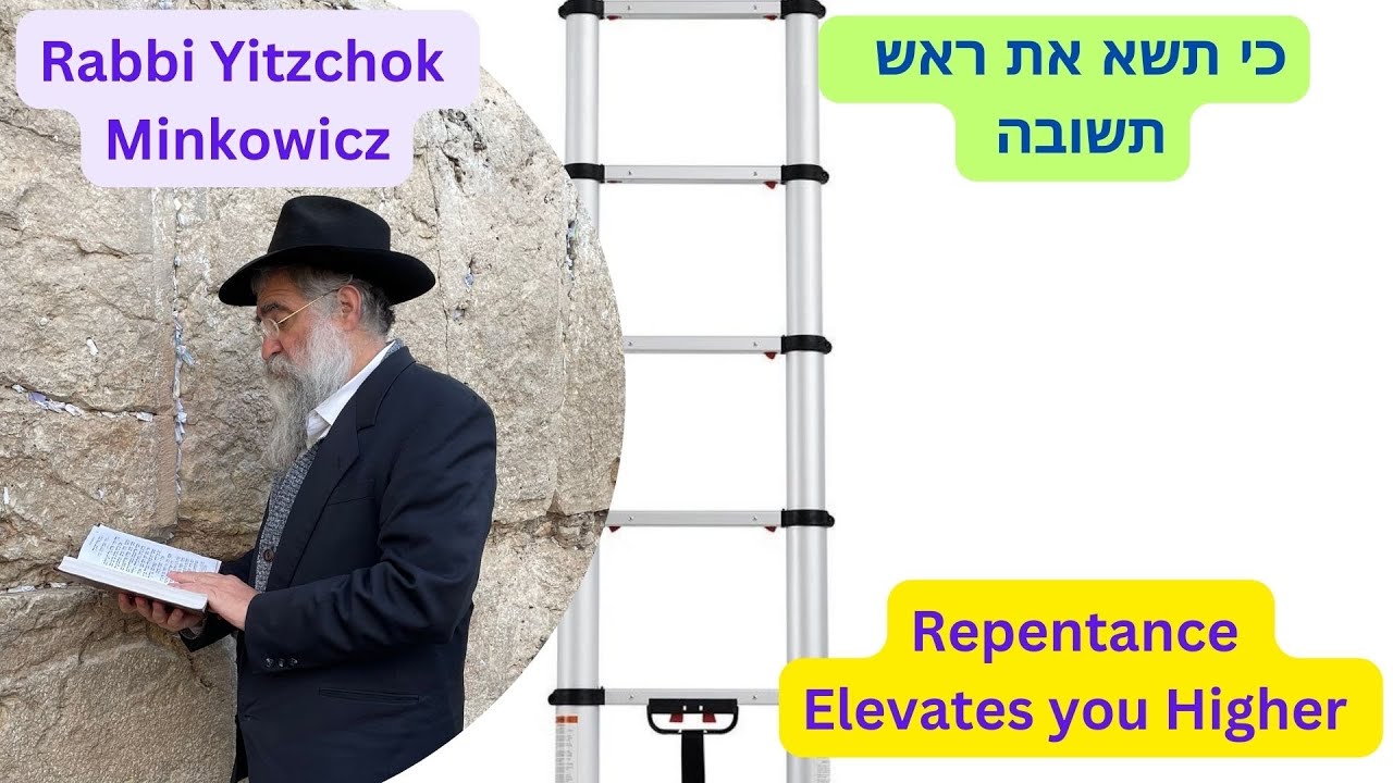Repentance Elevates you Higher כי תשא את ראש. תשובה A New Kabbalah class by Rabbi Yitzchok Minkowicz episode artwork