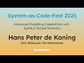 Hans Peter de Koning | Advanced Modelling Capabilities with SysML v2 Textual Notation