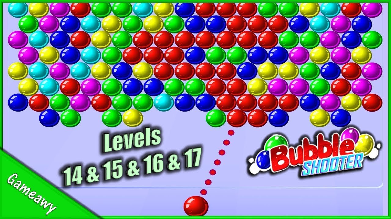 jogo bubble shooter bolinhas coloridas nível 14 al 17