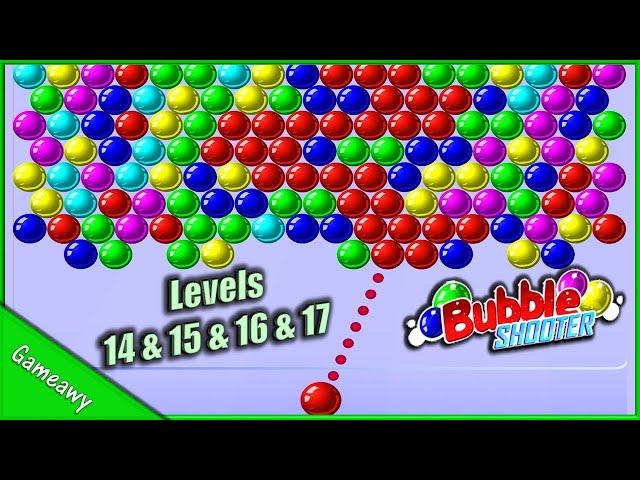 jogo bubble shooter bolinhas coloridas nível 14 al 17