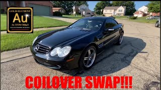 INSTALL & TIPS TO ADJUSTING  & INSTALLING SILVER’S NEOMAX COILOVER MercedesBenz ⭐SEE UPDATE BELOW!