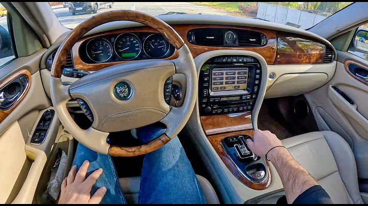 2002 Jaguar XJ8 [4.0 284HP] |0-100| POV Test Drive #1877 Joe Black
