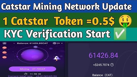 Catstar Mining Network Update|| 1 #Catstar token =0.5$ || Kyc Verification Start ✅