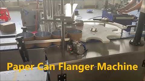 Paper Can Tube Flanger Machine,Automatic Paper Tube flanging sealing machine, flanger seamer machine