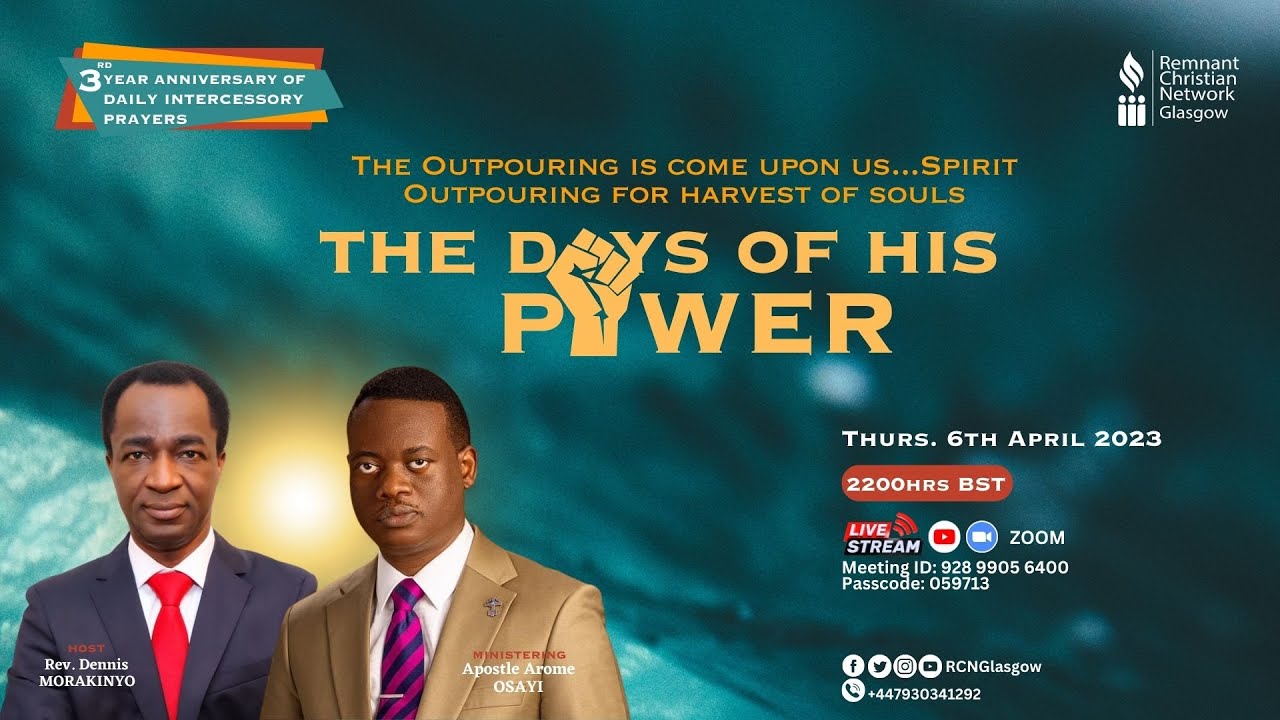 3RD ANNIVERSARY || THE DAYS OF HIS POWER || APOSTLE AROME OSAYI || 06 ...