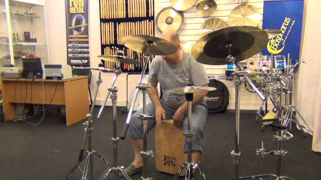 Cajon with cymbalsTest YouTube