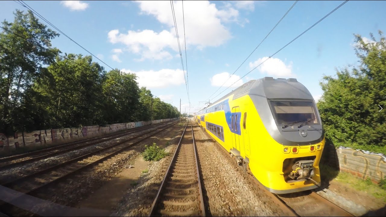 Train Cab Ride NL / Rotterdam Schiphol Airport Lelystad Centrum / VIRM Intercity / July 2017 Train Cab Ride NL / Rotterdam Schiphol Airport Lelystad Centrum / VIRM Intercity / July 2017