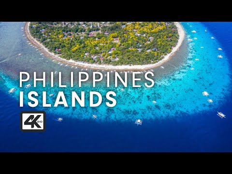 Drone view of Islands in Philippines