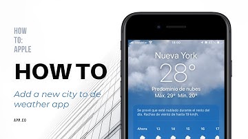 How to add a new city to the weather app | On iPhone