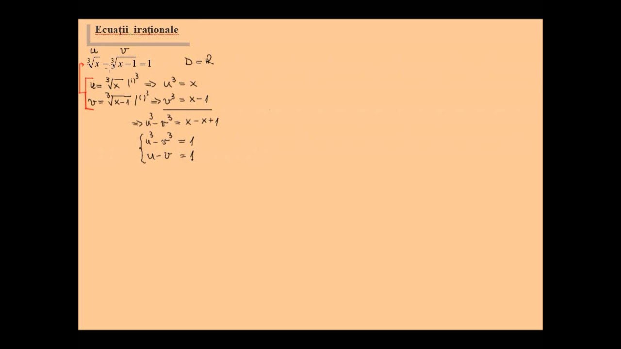 ecstasy signature Anoi Ecuatii irationale, radicali de ordin 3 (lic_ecirat6) - YouTube