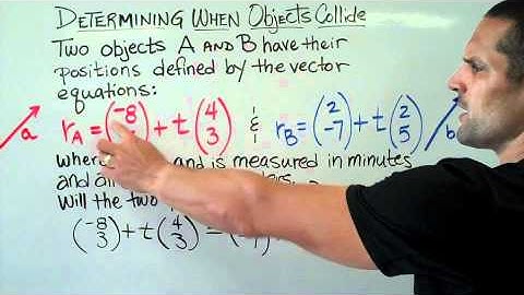 Vectors 12 Determining When Objects Collide