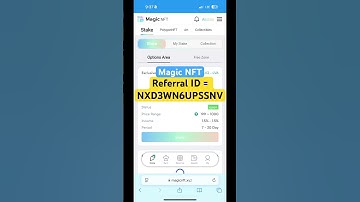MAGIC NFT | Referral Code = NXD3WN6UPSSNV #shots #invitecode #signupcode #referralcode #magicnftcode