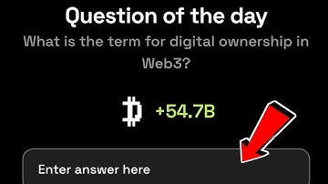 What is the term for digital ownership in Web3? | Dropee Question Of Day | 28 March