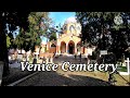 VENICE, ITALY CEMETERY ON THE ISLAND OF SAN MICHELE.