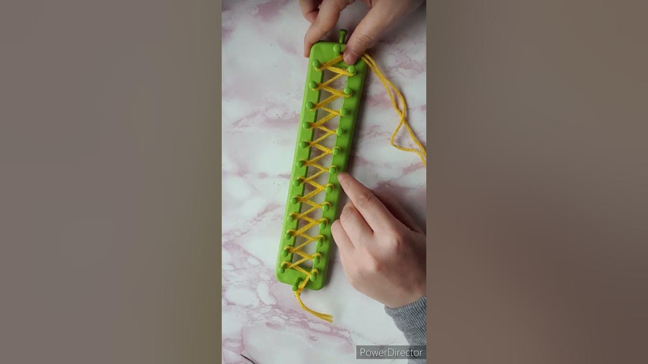 How to loom knit a Scarf Step by Step for Beginners. VERY Detailed
