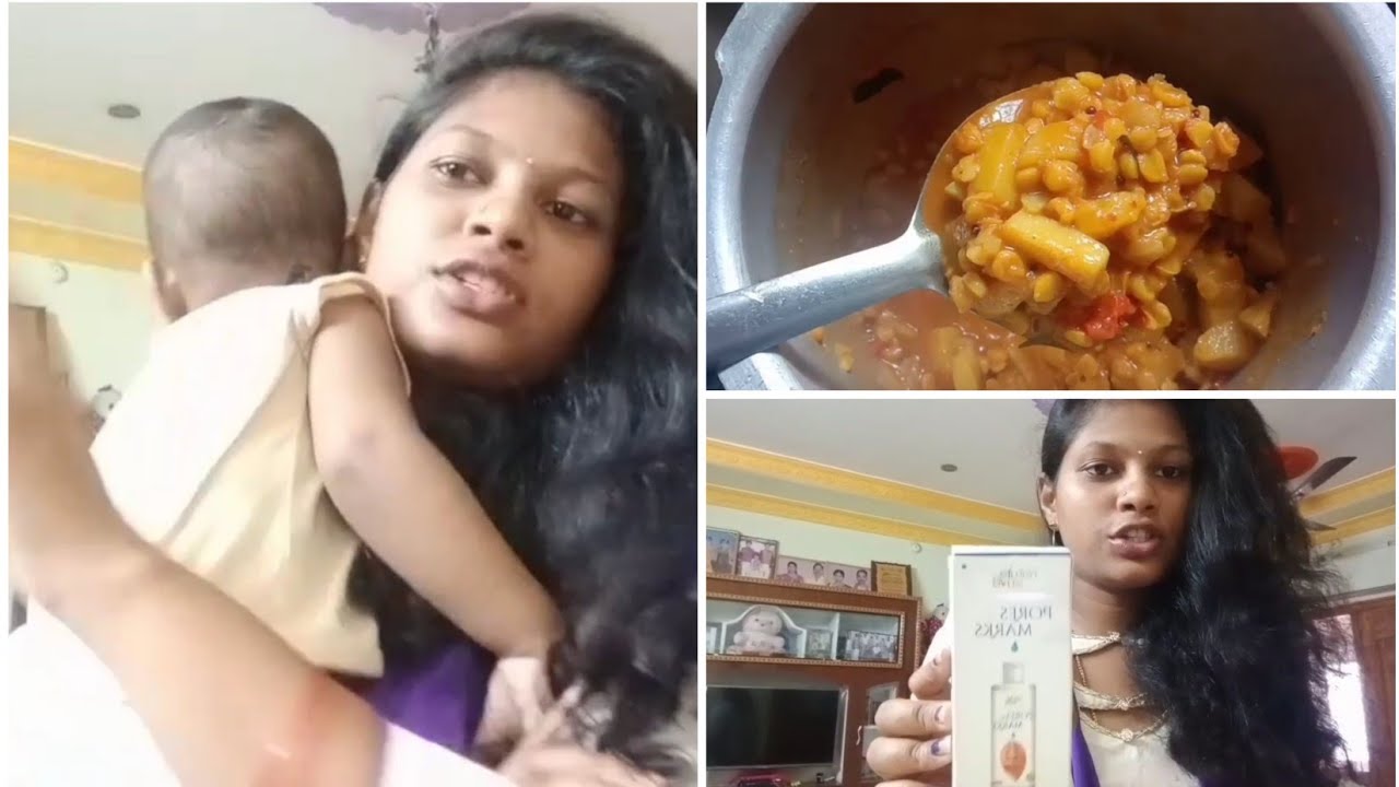 Sick day vlog😥/how to get rid of stretch marks/potato sengapapu Curry