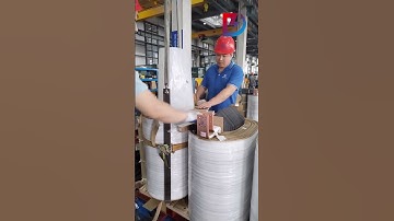 The transformer windings are assembled onto the core