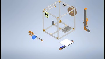 Scientific research 3D print assembly in Inventor software ( Lắp ráp máy In 3D)