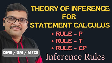 Theory of Inference for Statement Calculus || Inference Rules || Rule P || Rule T || Rule CP || DMS