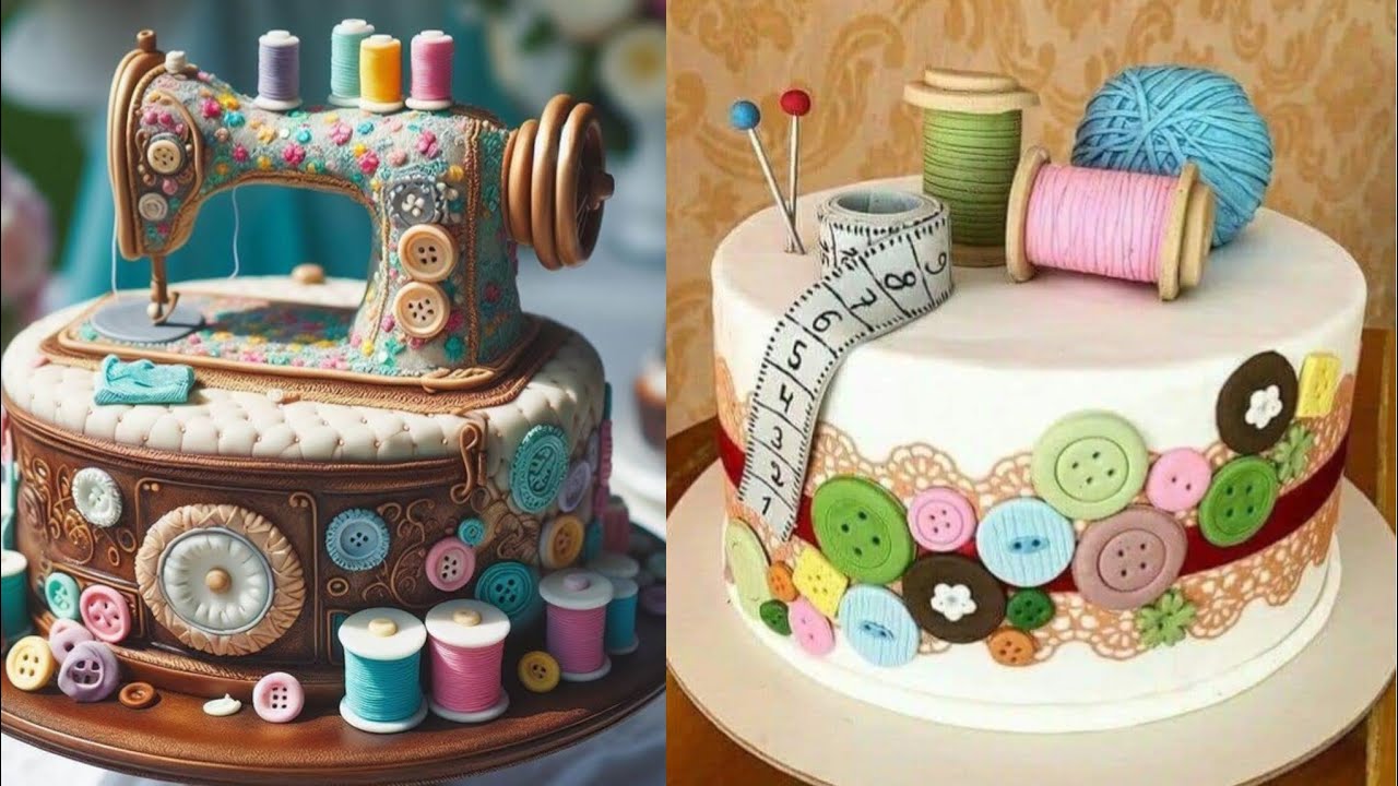 cake sewing machine || ai cake machine - YouTube