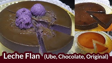 Leche Flan (Ube, Chocolate, Original / Whole eggs)