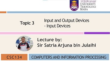 CSC134 Topic03 Input Device