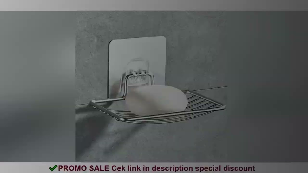 1pc-Stainless steel soap rack, wall mounted soap rack, drainage soap tray, simple soap storage rack