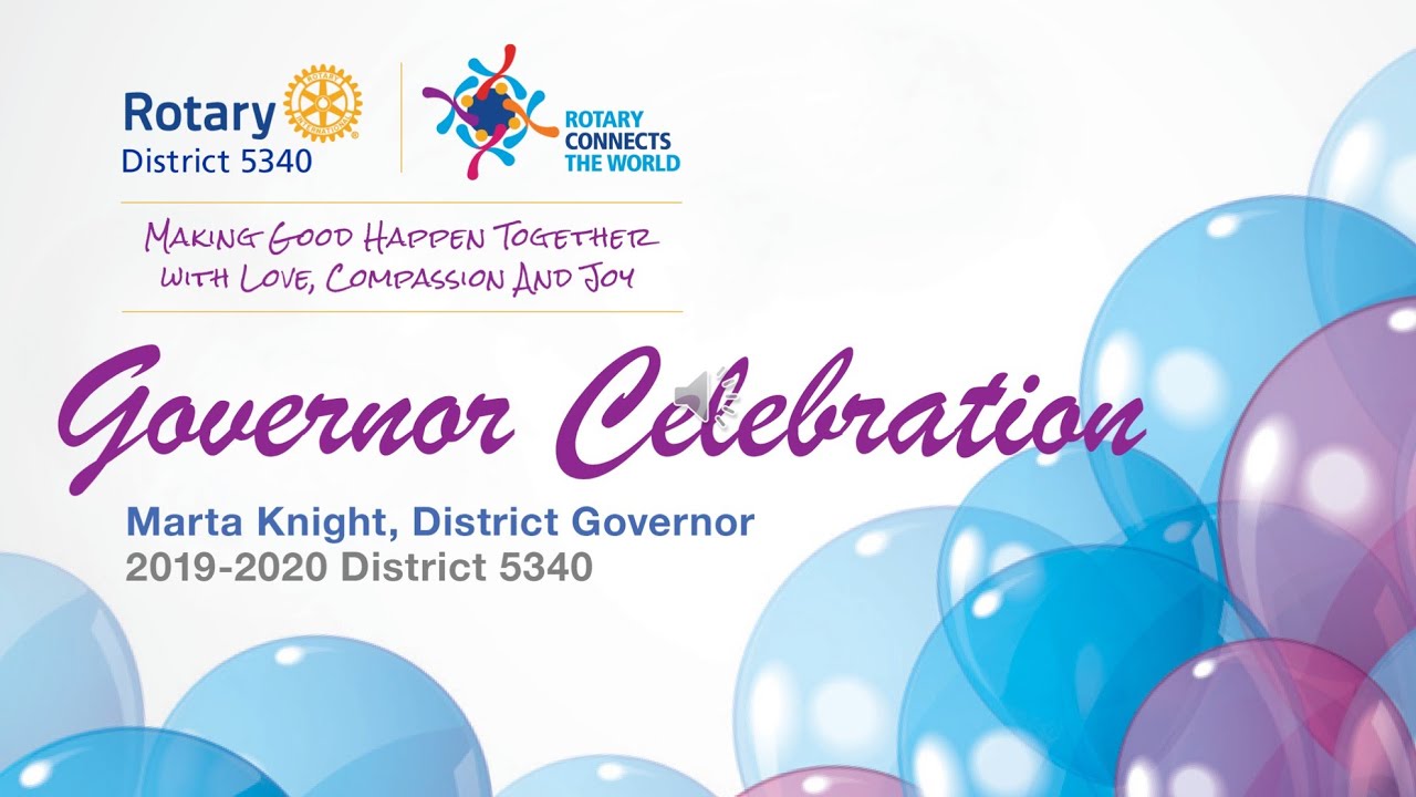 Governor's Celebration 2020 Rotary District 5340 YouTube